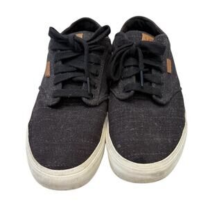VANS Black Canvas Low Top Sneakers Men’s 11.5